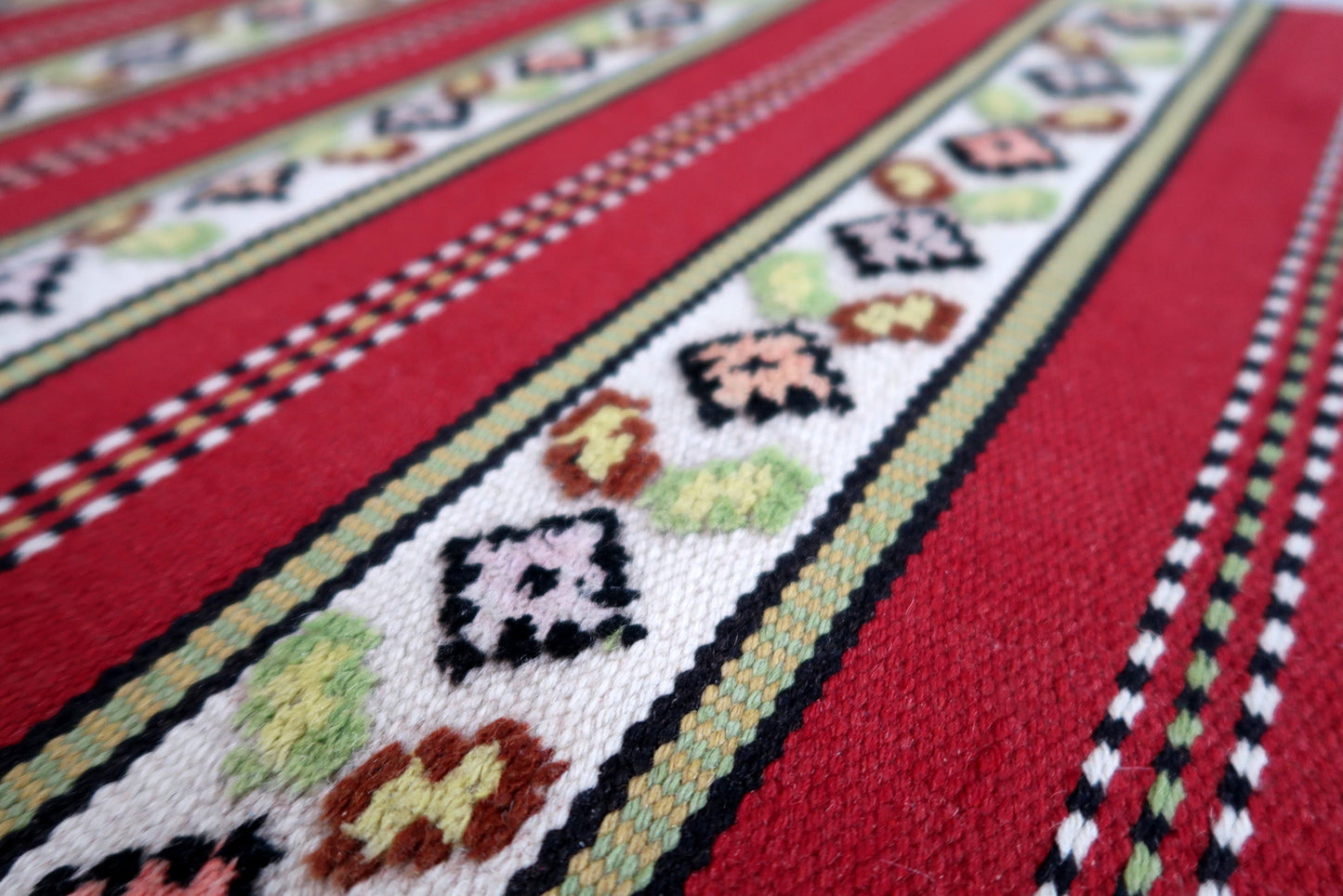 Handmade vintage Persian Ardabil runner 1970s