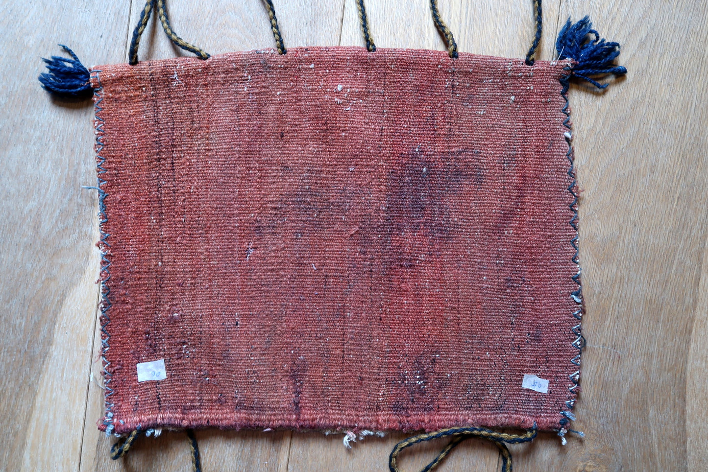 Sac à sel persan Afshar ancien fait main 34cm x 43cm (1,1' x 1,4') années 1920 - 1C953