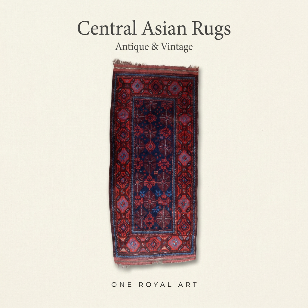 Central Asian Rugs cover using antique rug 1C1168