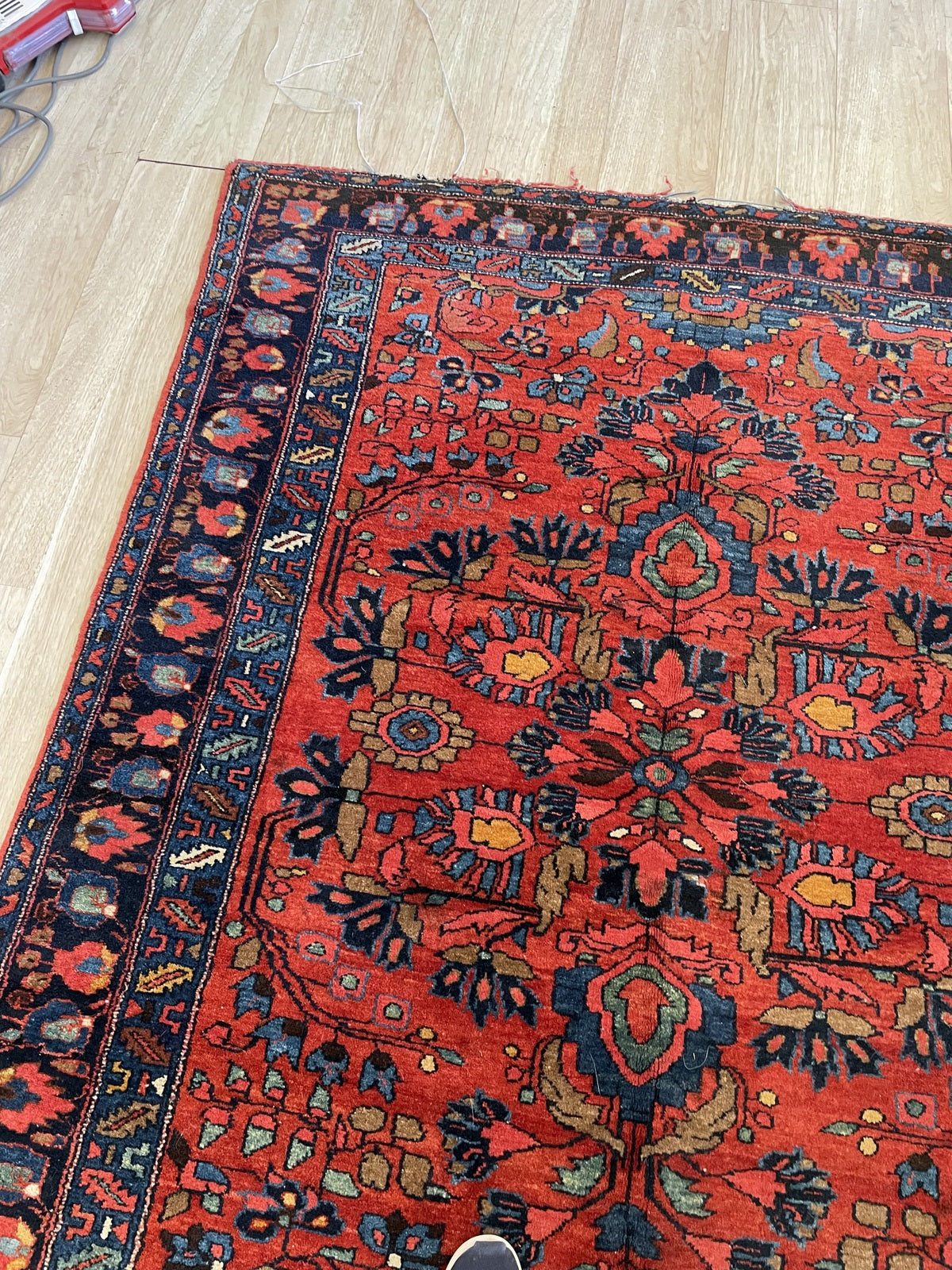 Signature Lilihan Rose field in soft earthy salmon-pink achieved through traditional natural dyes