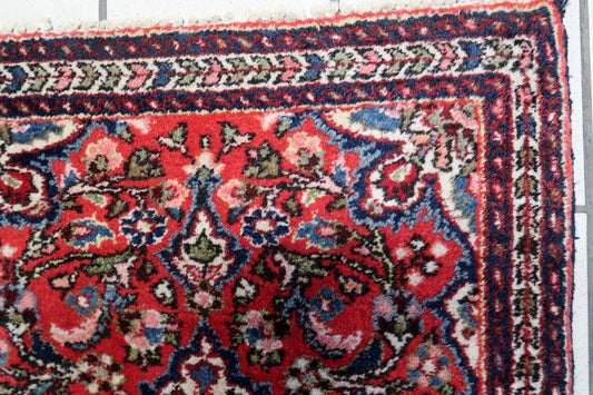 Intricate Floral Patterns - Vintage Sarouk Rug