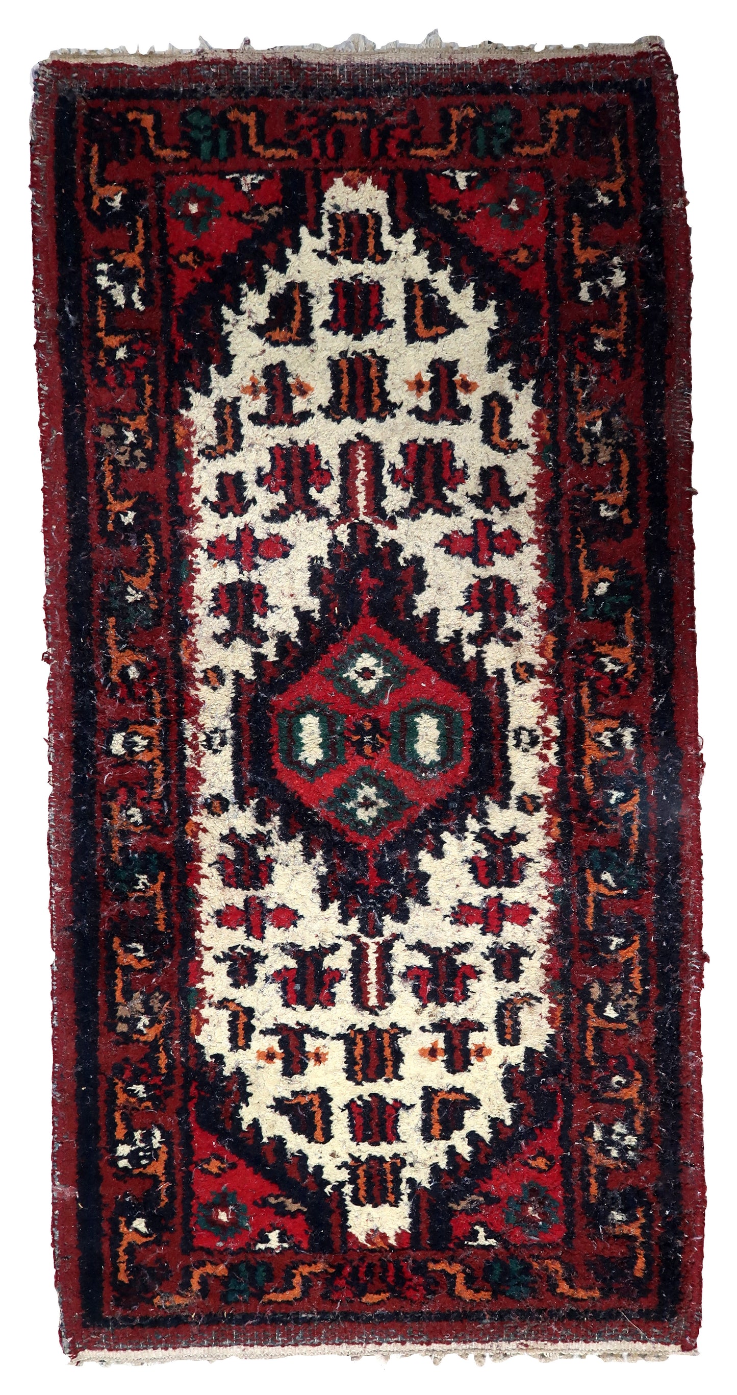 Vintage Persian-Style Hamadan Rug - Main Image - Front View