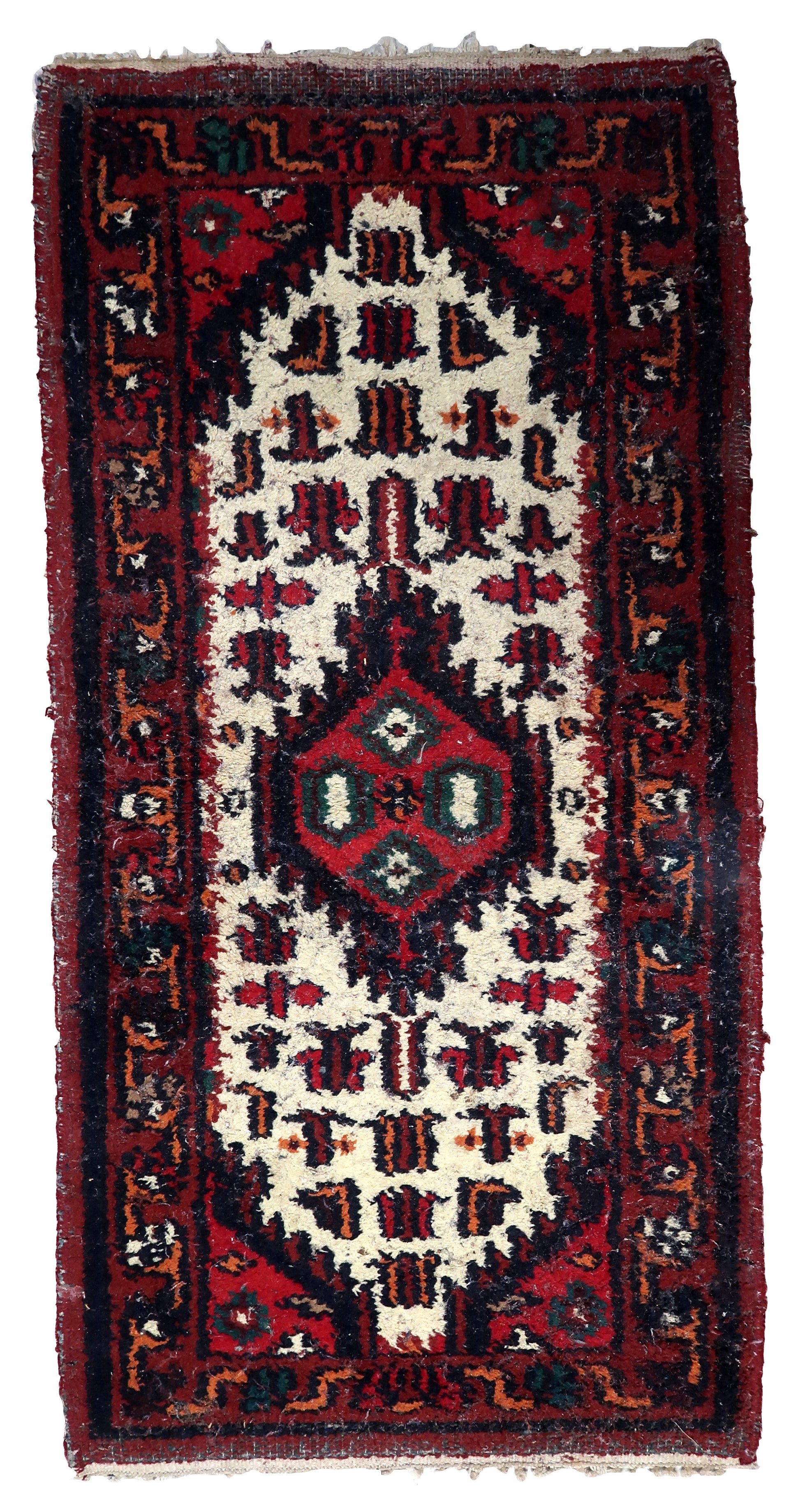 Vintage Persian-Style Hamadan Rug - Main Image - Front View