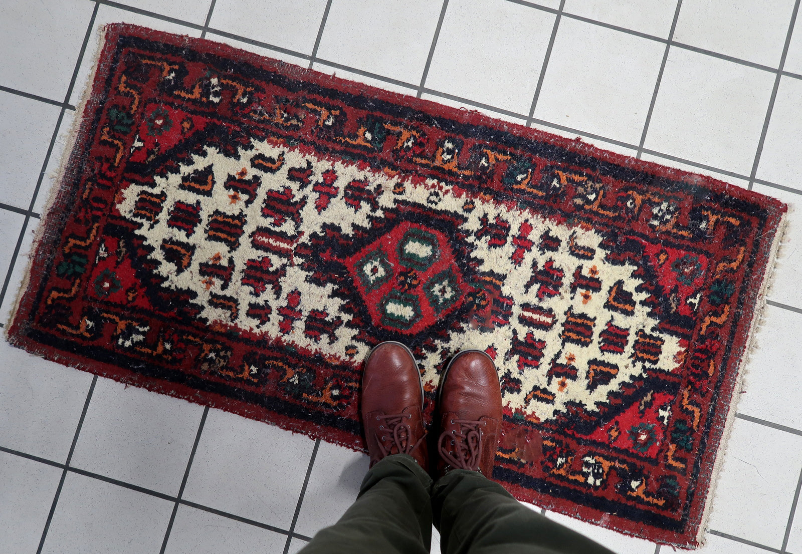 Vintage Rug Texture - Persian-Style Hamadan