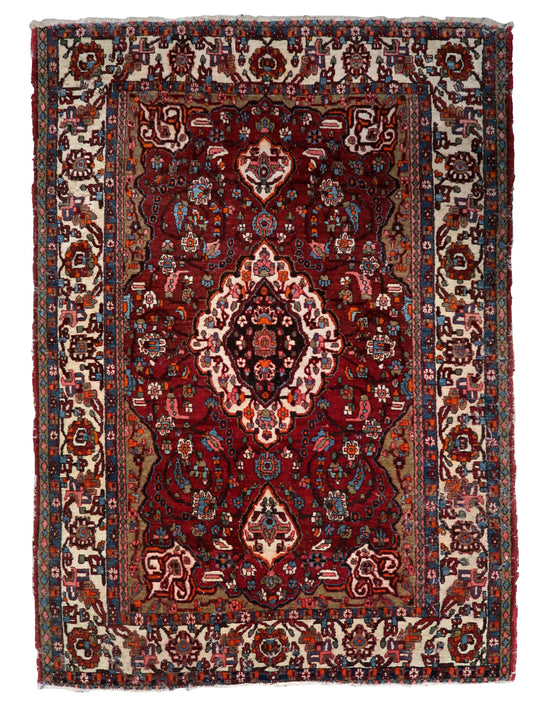 Vintage Persian-Style Mahal Rug