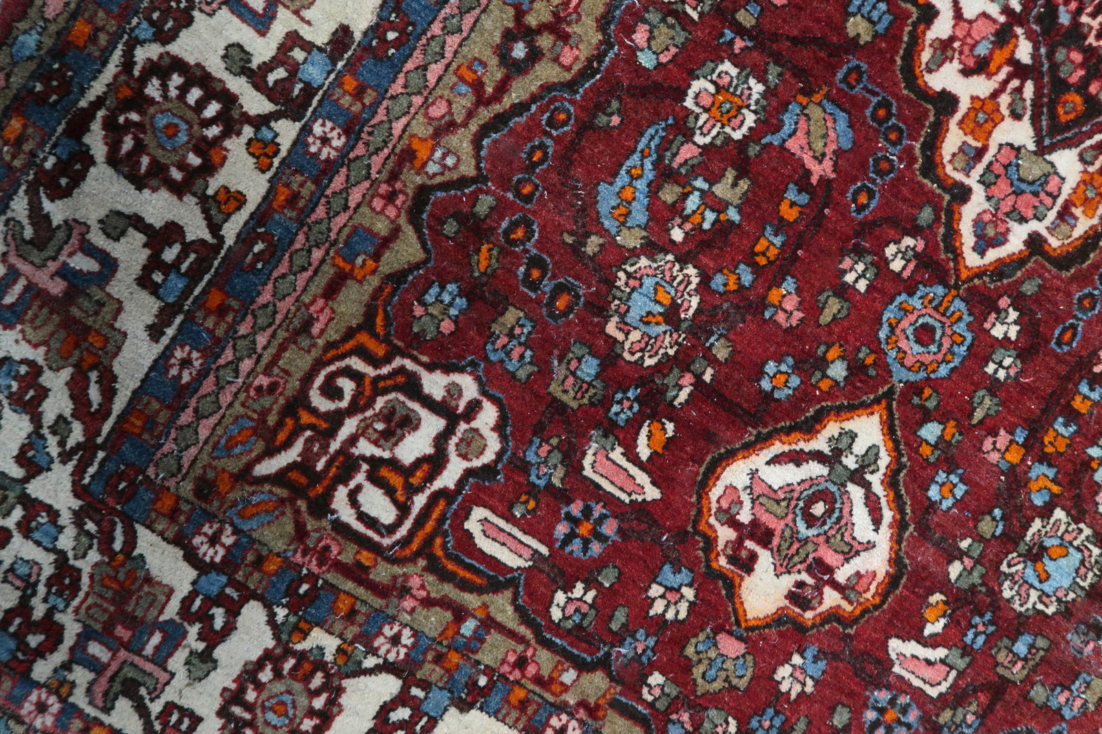 Mahal Area Rug - Brown and Deep Red Hues