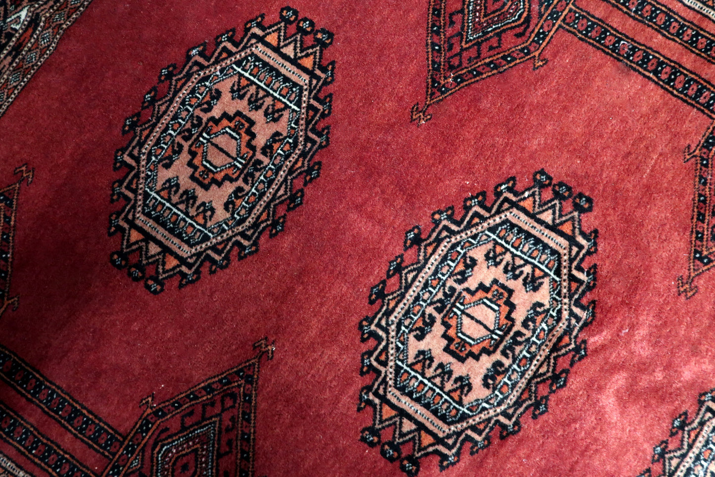 Texture and Colors of Handmade Uzbek Rug