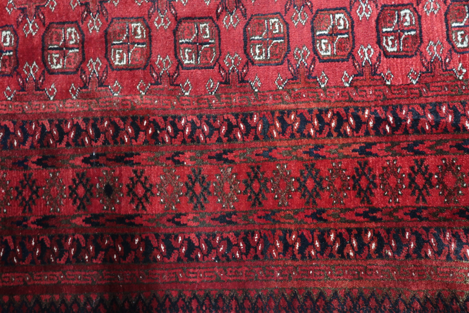 "Textured Wool Patterns of Handmade Afghan Ersari Rug