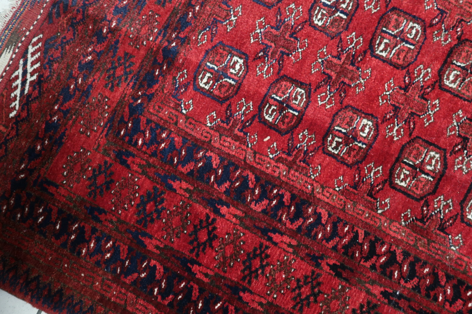 Variations in Traditional Patterns on Ersari Wool Rug