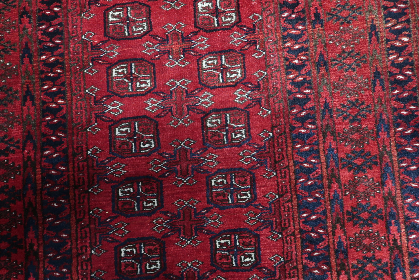 Close-Up of Wool Rug's Fringe Tassels