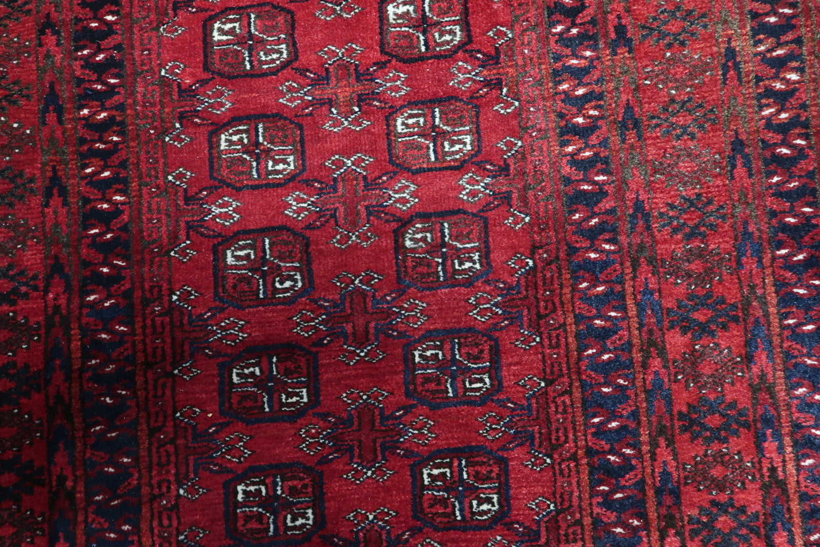 Close-Up of Wool Rug's Fringe Tassels