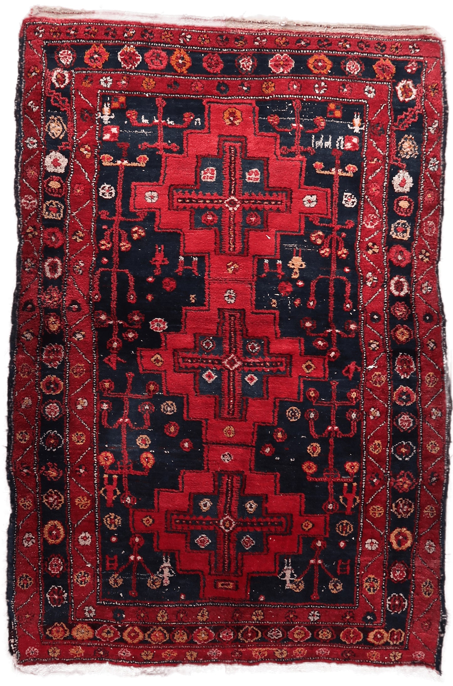 Antique Persian Hamadan Rug - Main Image