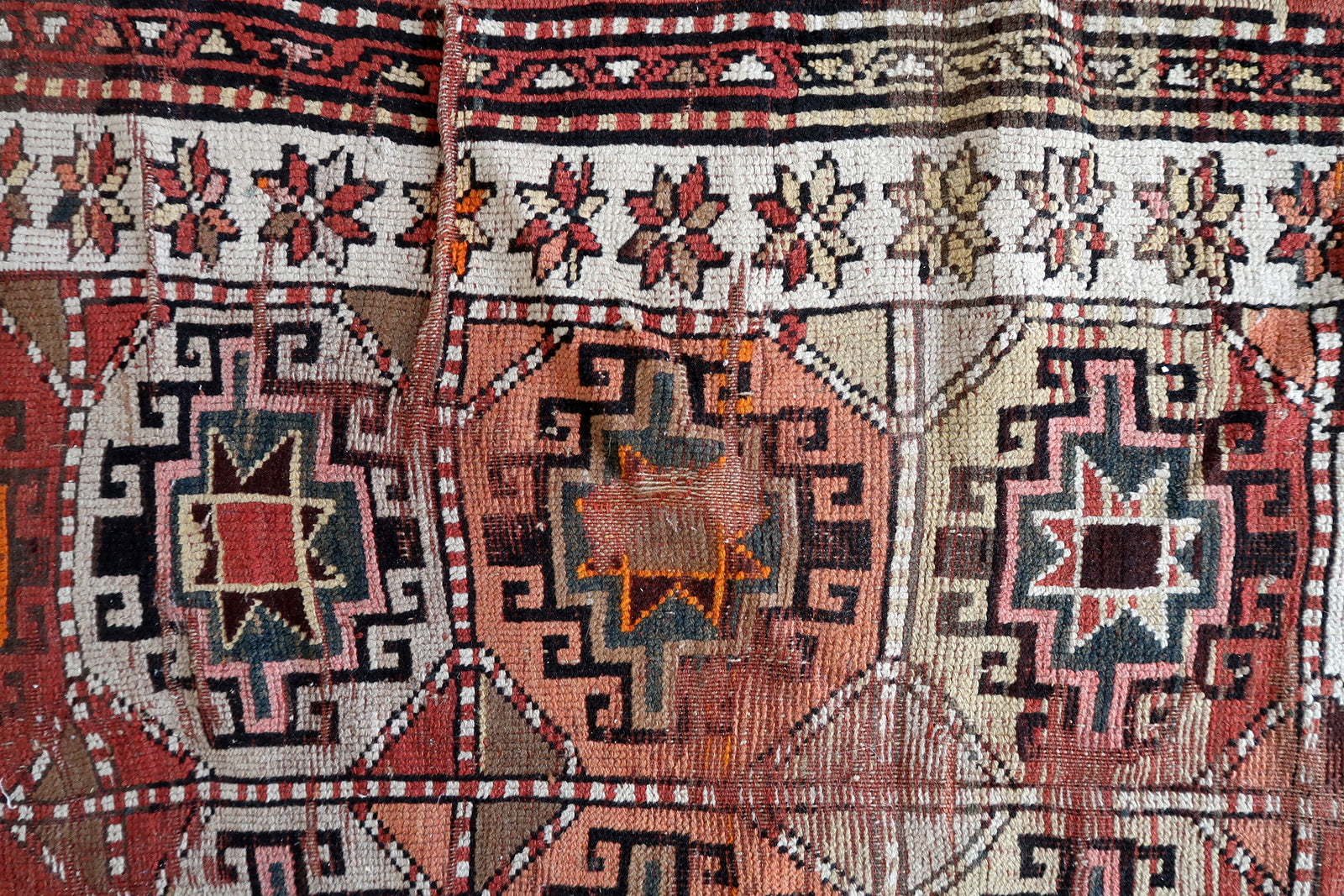 Kazak Style Antique Rug