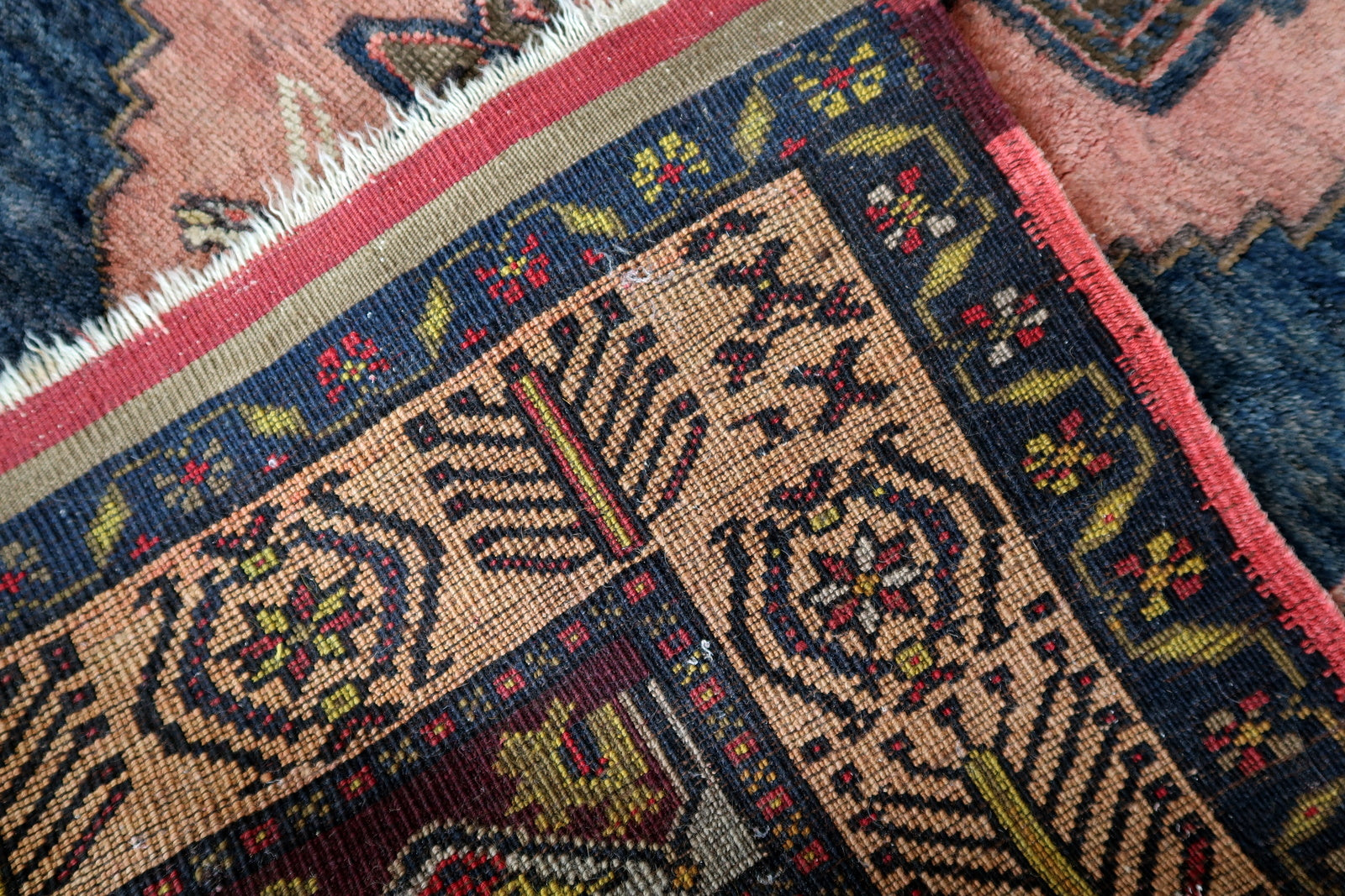 Reverse View of Handmade Anatolian Wool Rug