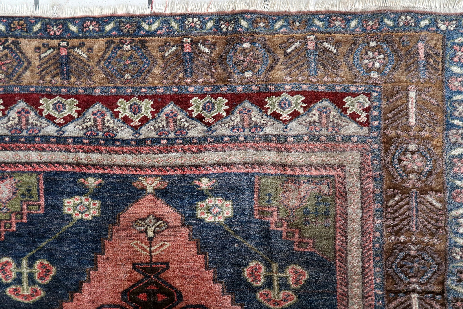 Reverse View of Handmade Anatolian Wool Rug