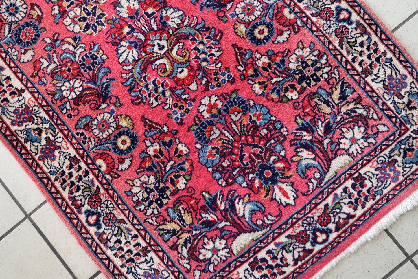 Close-up of Faded Side on Persian Runner