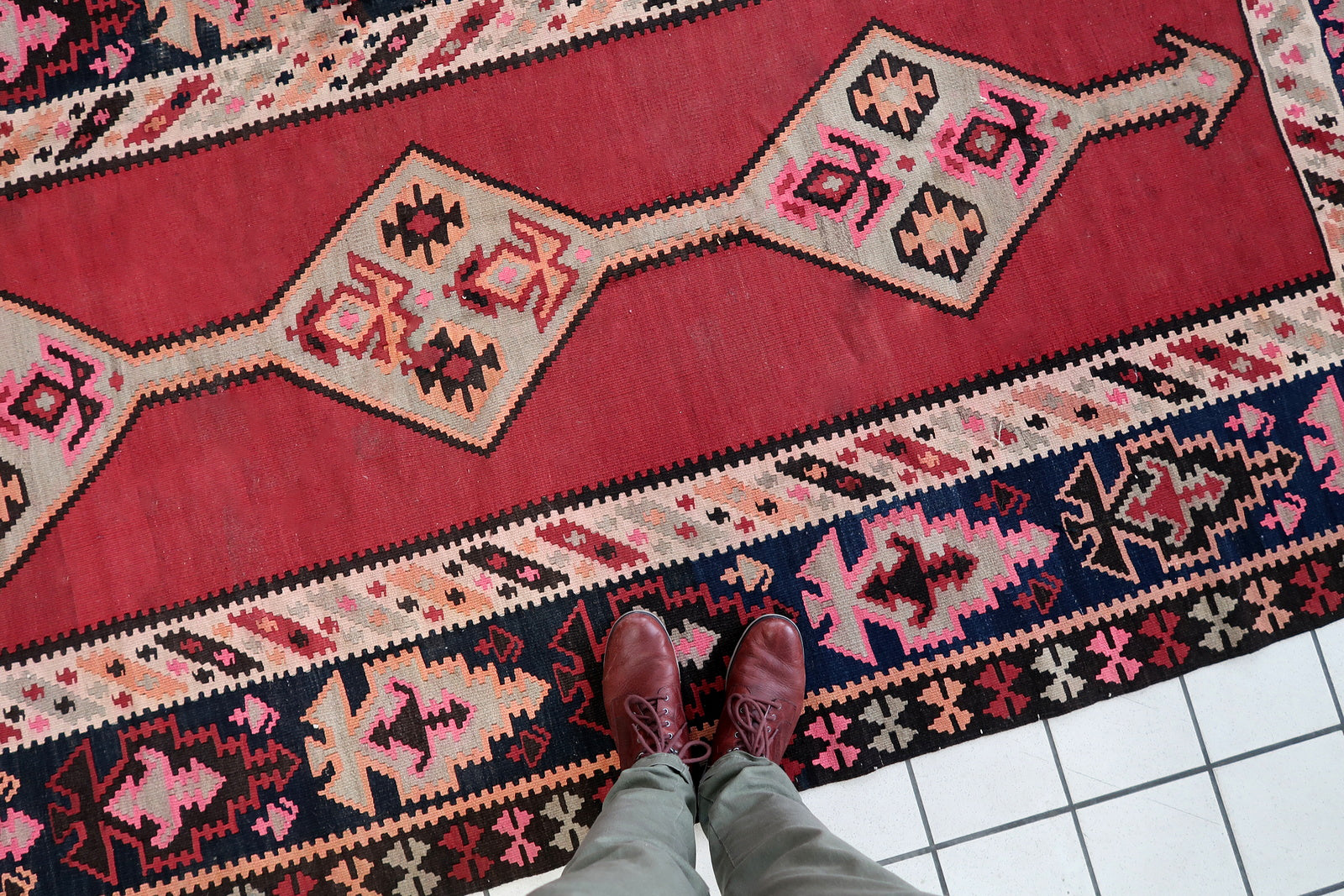 Antique Afghan Kilim - Home Decor