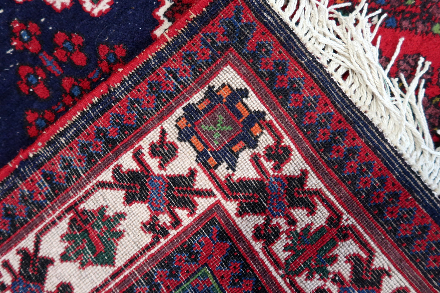 Reverse View of Classic Persian Rug