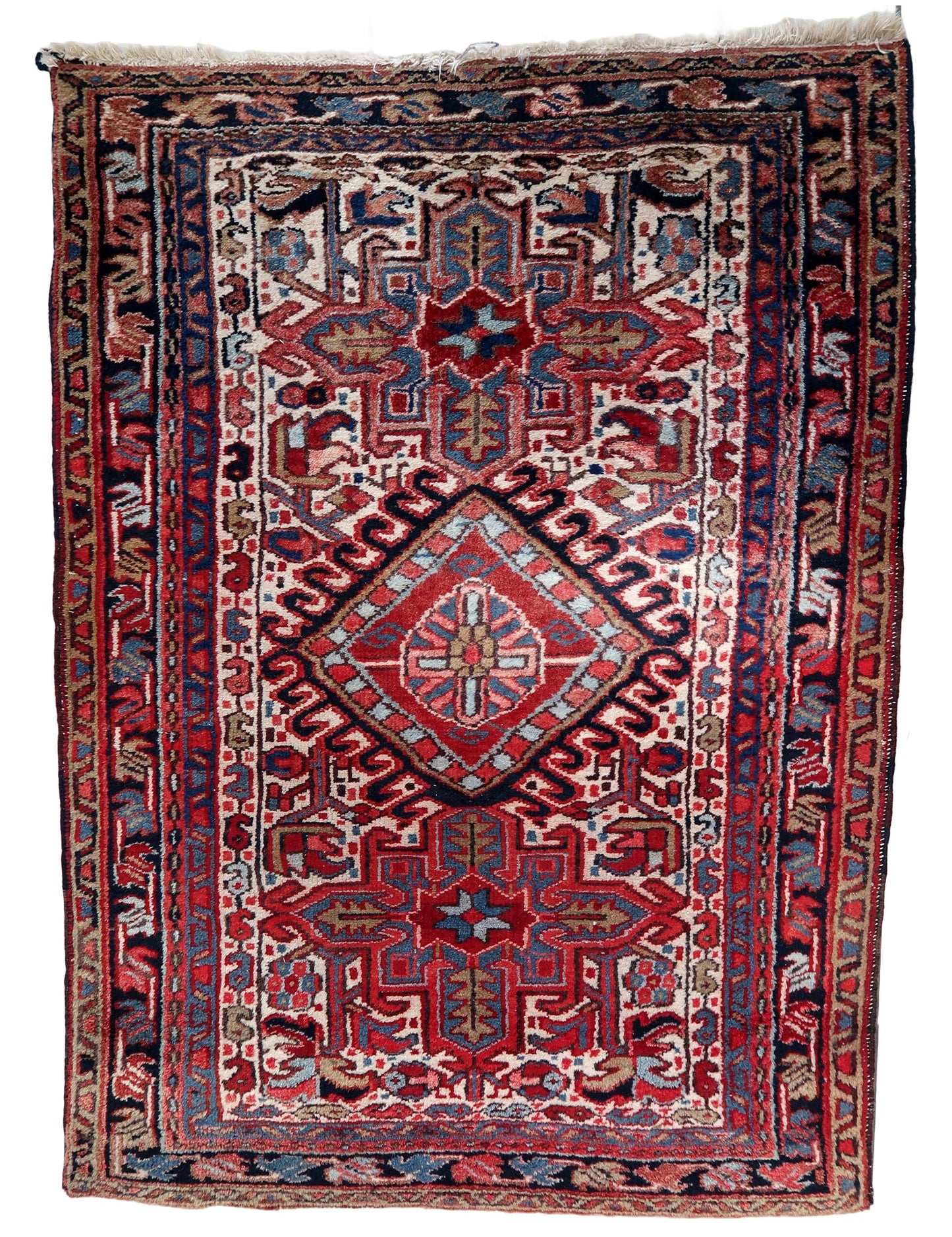Timeless Elegance - Handmade Vintage Persian Heriz Rug