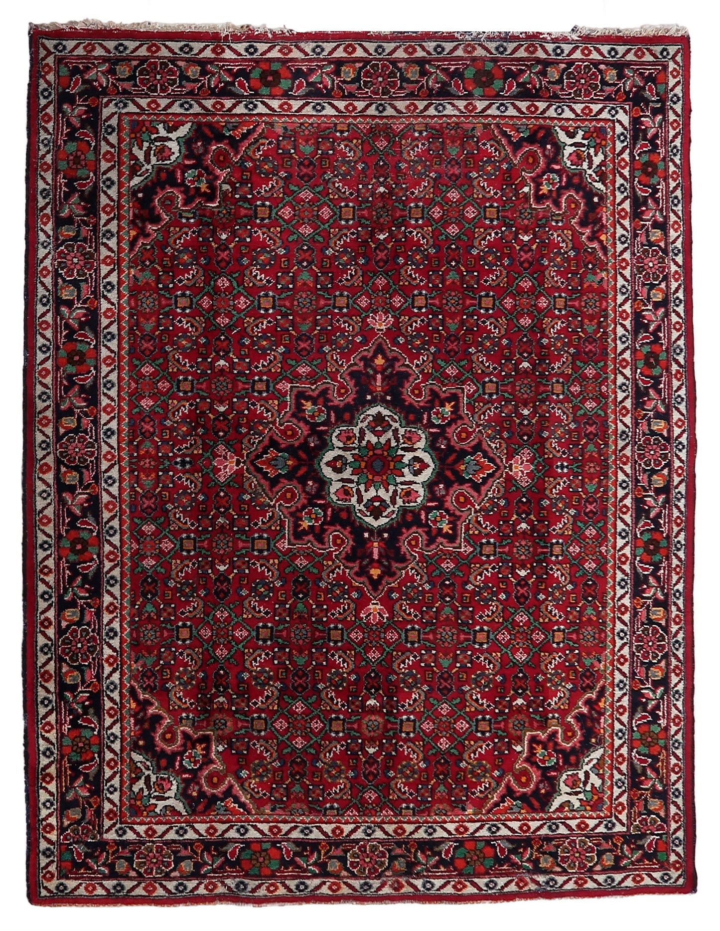 Timeless Beauty - Handmade Vintage Persian Malayer Rug