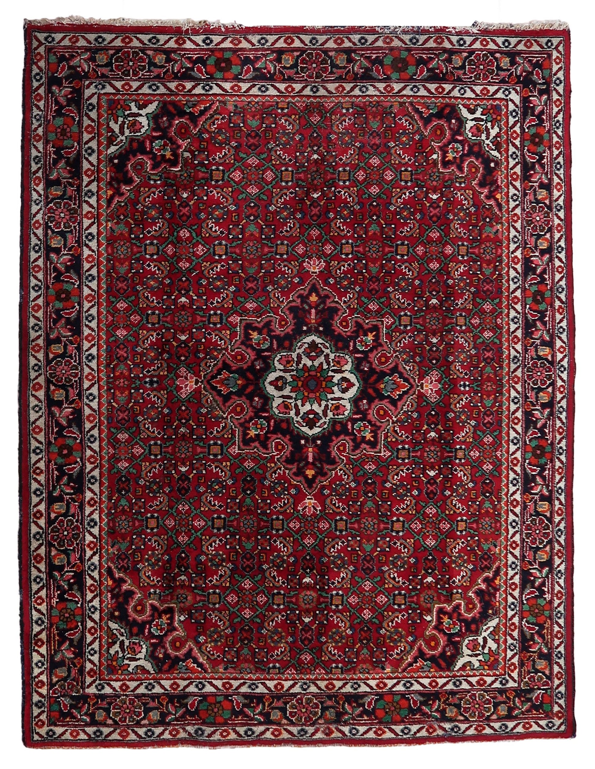 Timeless Beauty - Handmade Vintage Persian Malayer Rug
