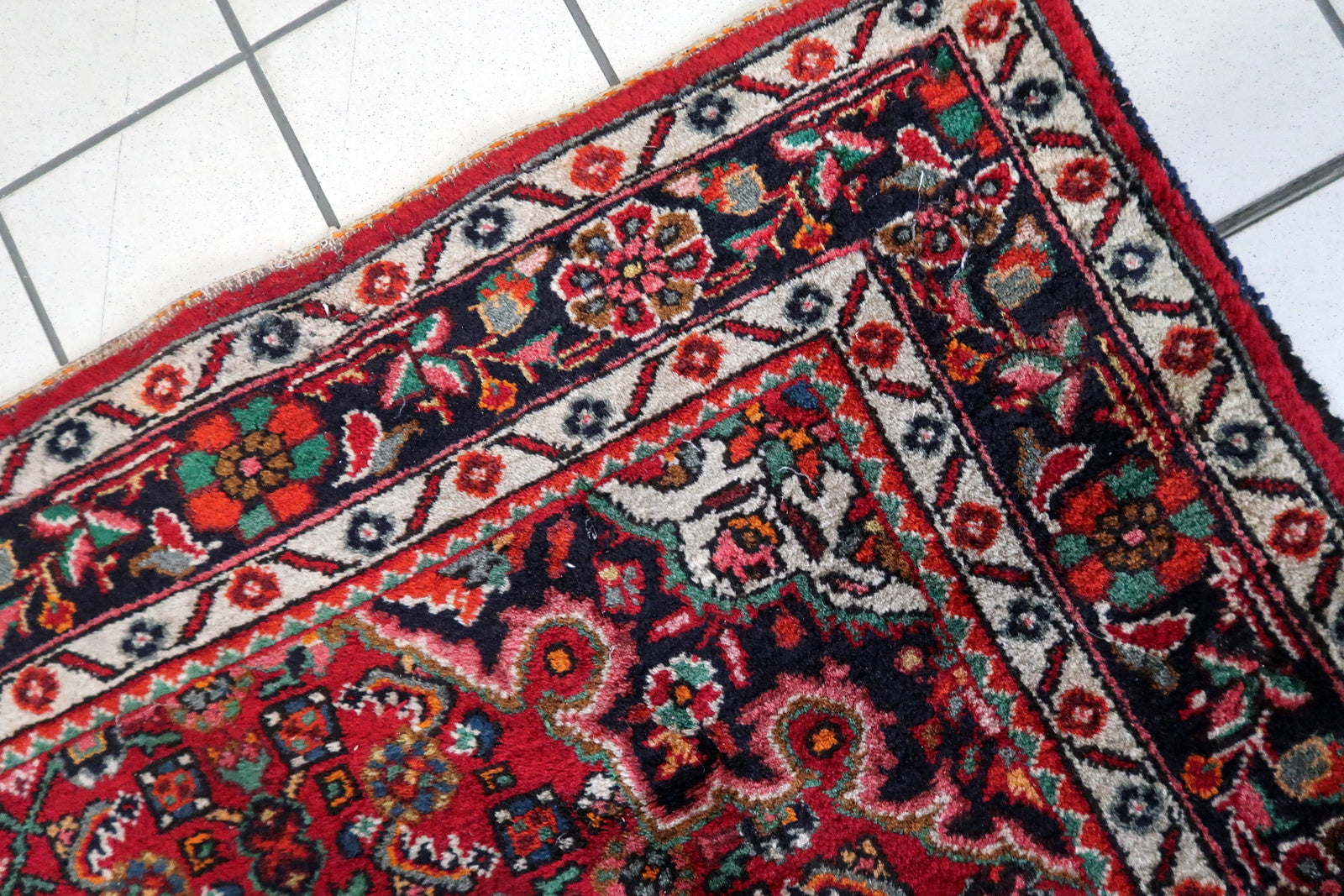 Traditional Floral Design in Striking Red