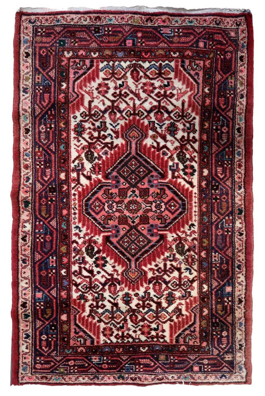 Timeless Allure - Handmade Vintage Persian Hamadan Rug