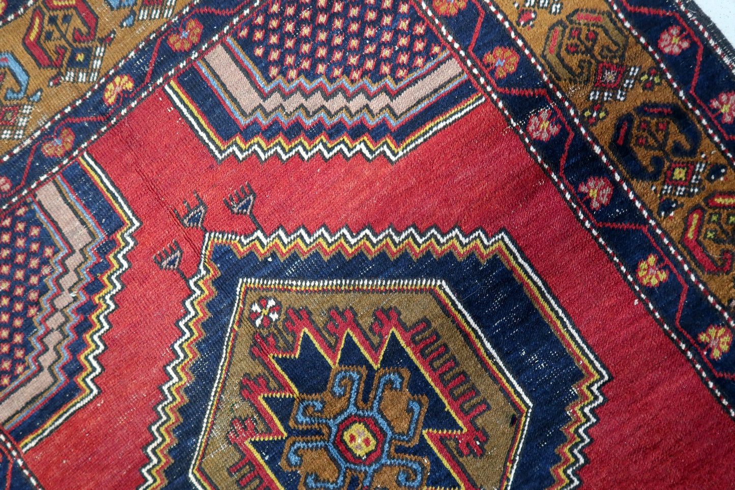 Close-up of one of the geometric shapes in the center, revealing its intricate patterns