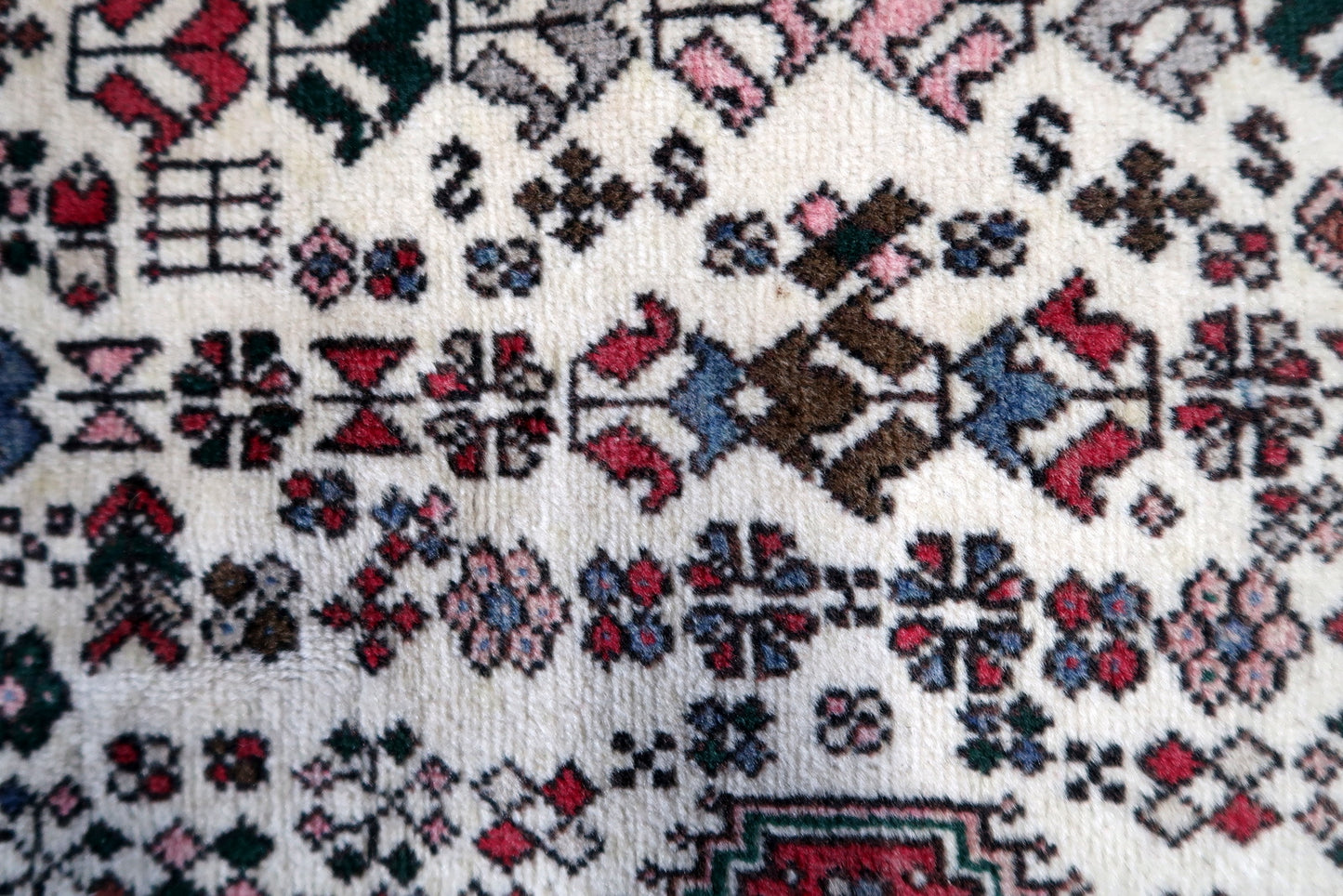 Front view of the handmade Persian Style Malayer rug adding warmth to a living room