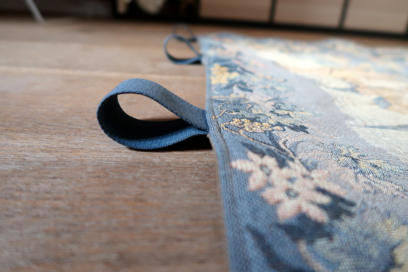 Dense floral elements surrounding harvest activity

