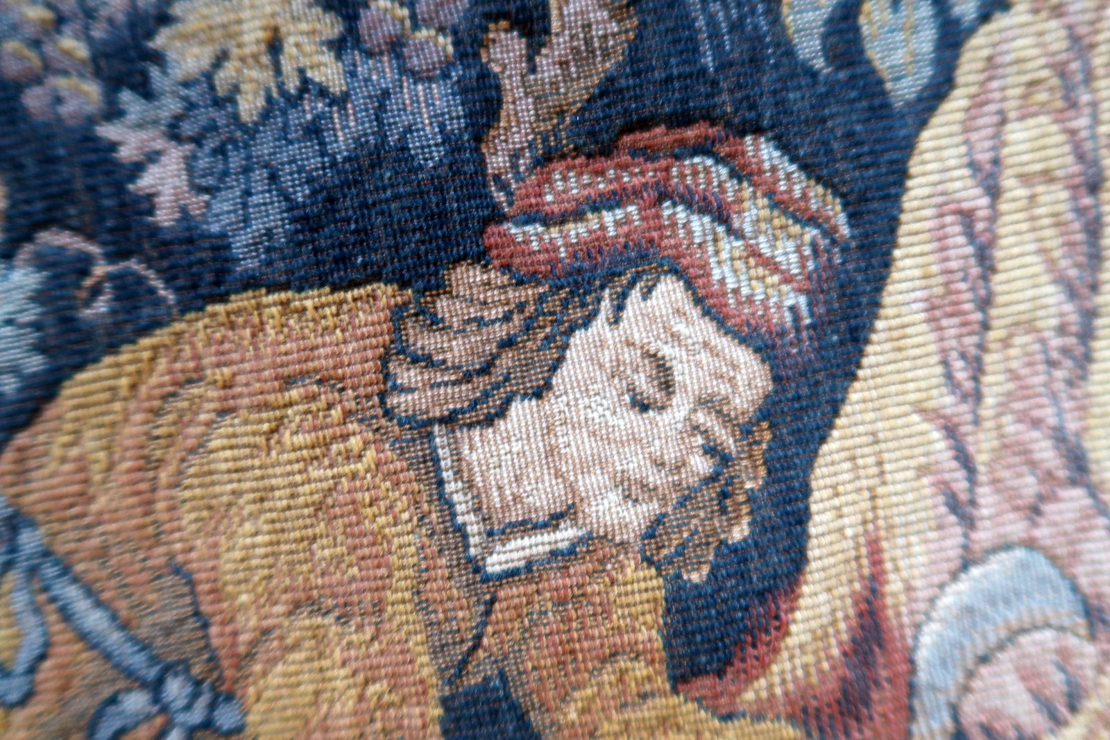 Characterful faces of medieval harvest workers

