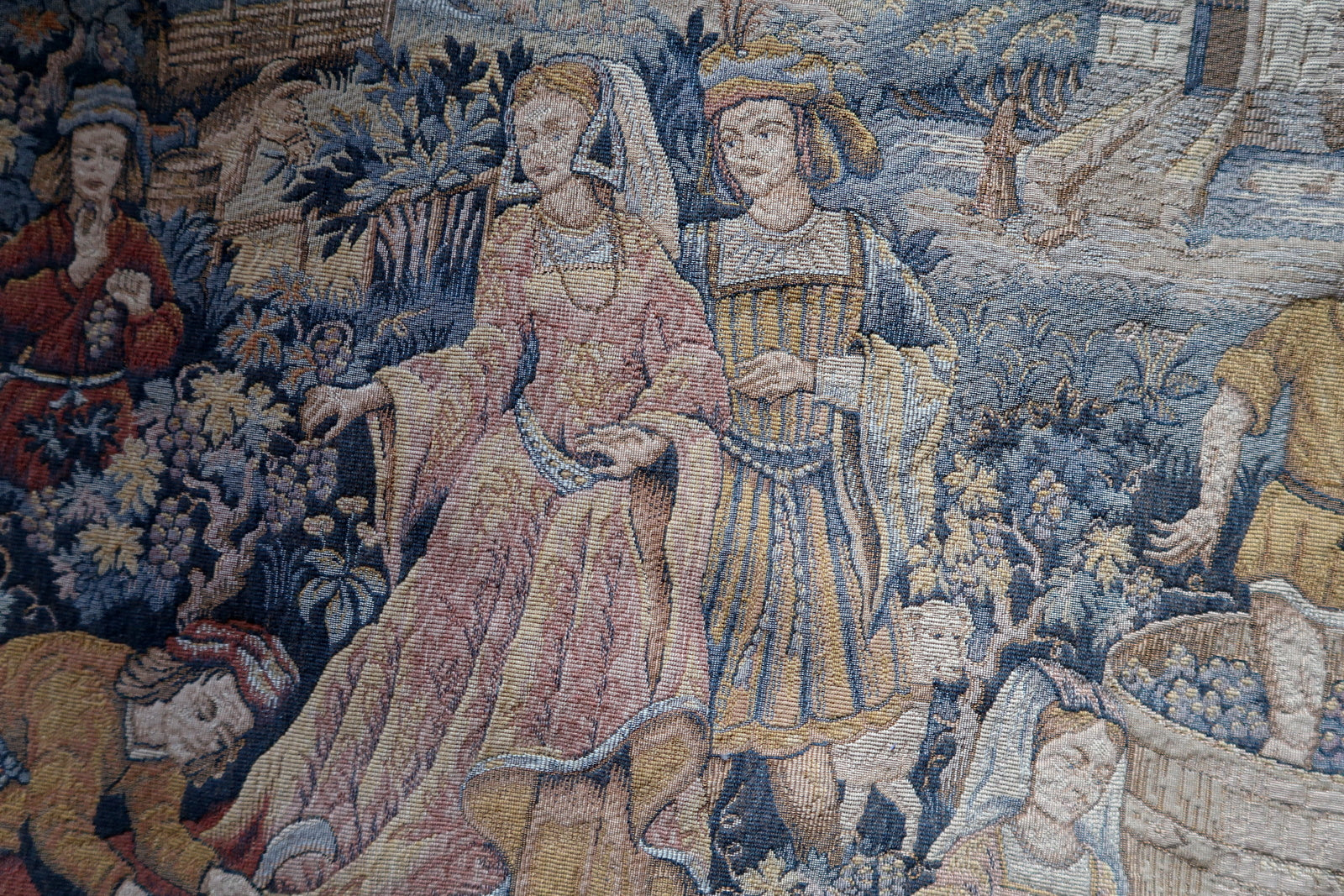 Full view showing château in background landscape

