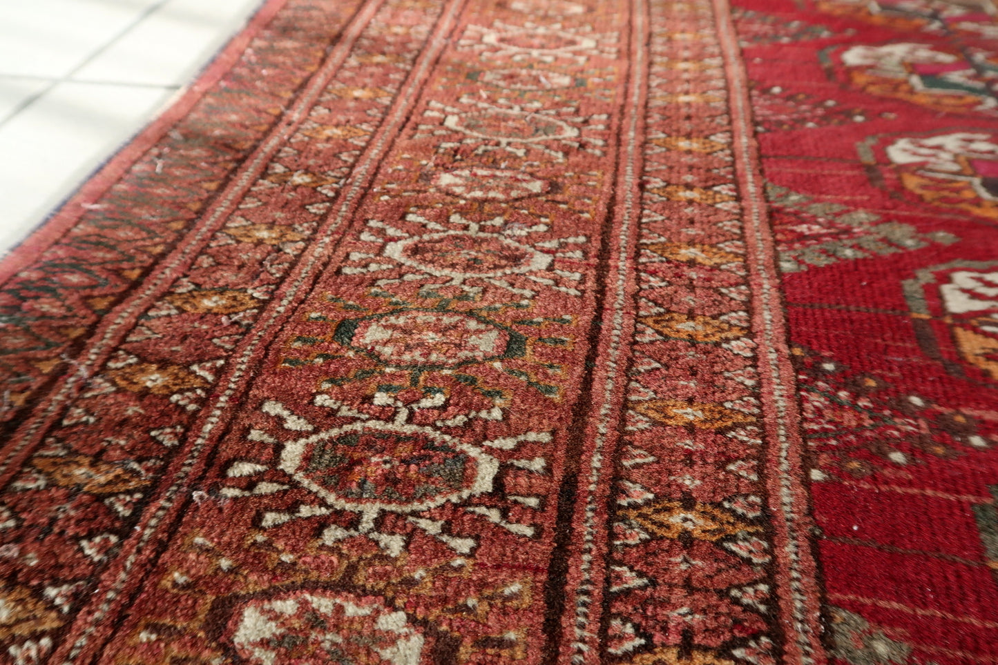 Close-up showcasing the depth of color and quality of the natural dyes.

