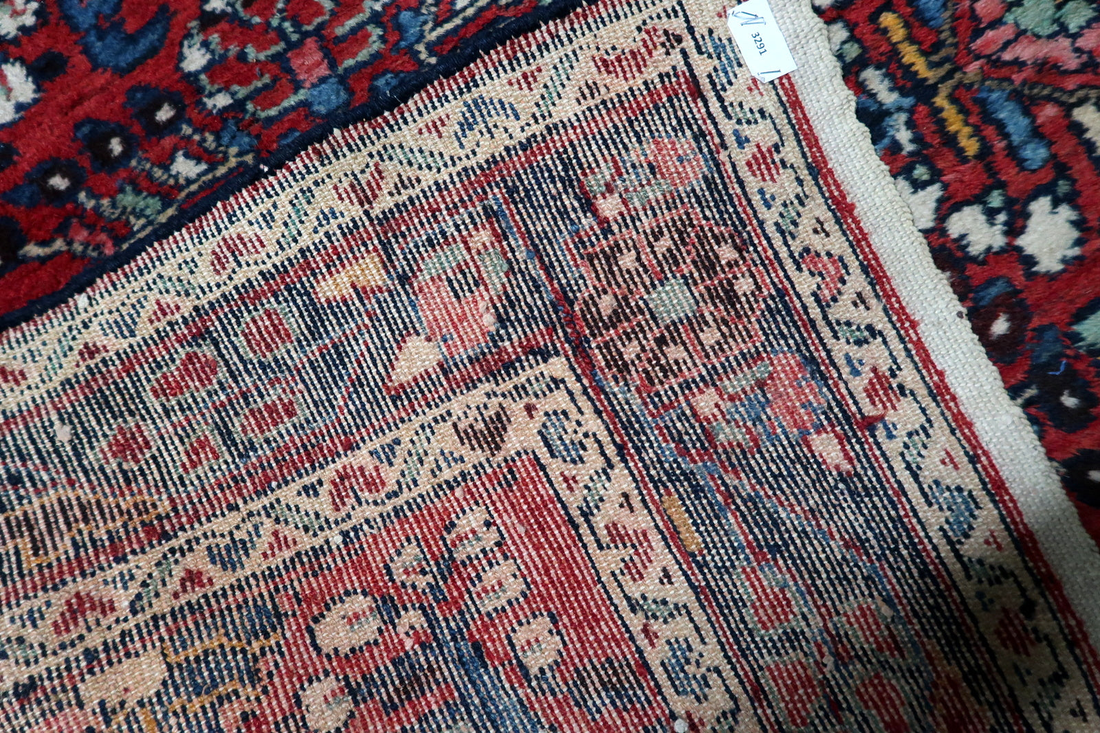 Antique Persian Hamadan runner with authentic patina and floor-ready appeal, ideal for hallways, entryways, or narrow spaces.

