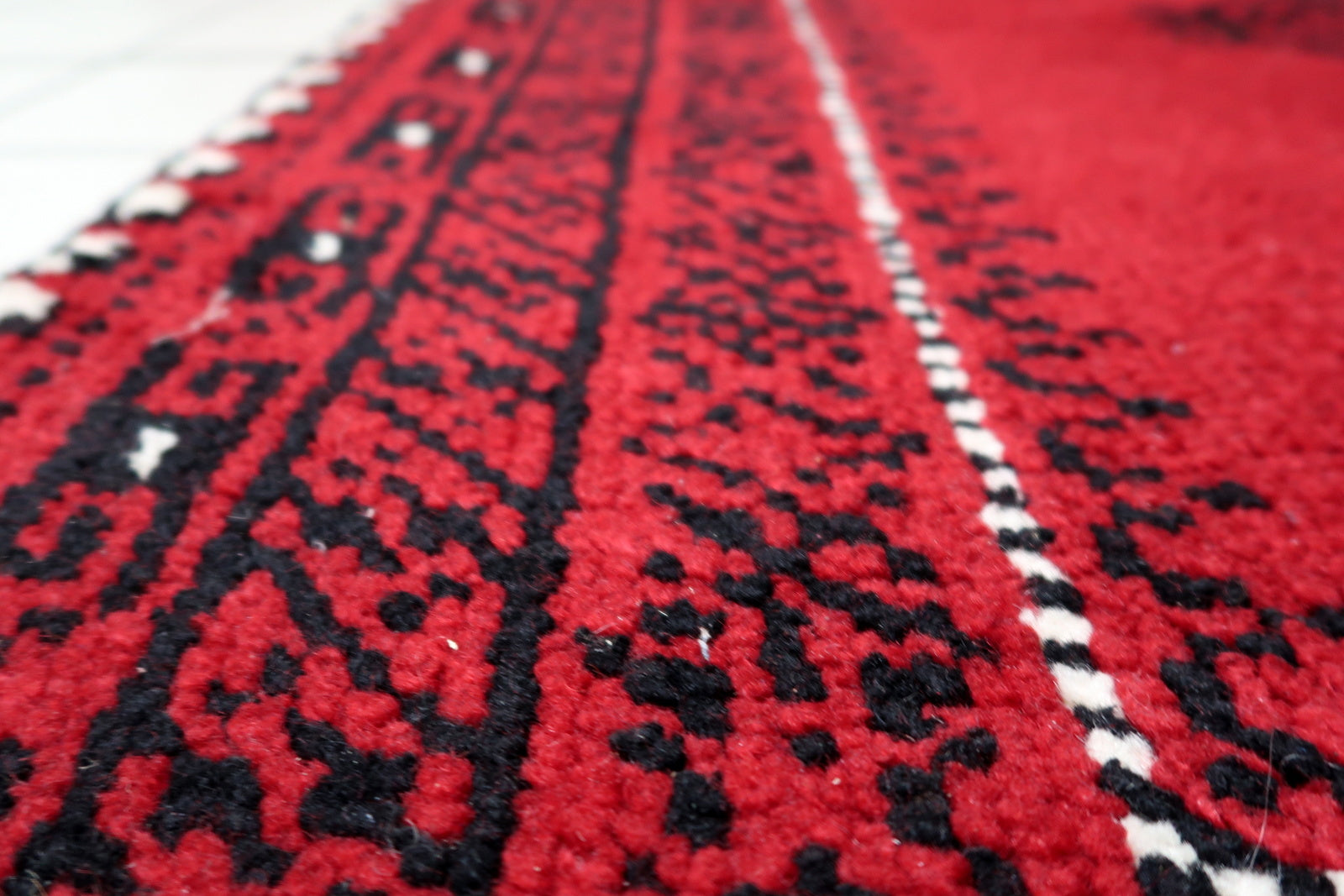 3 foot 8 by 6 foot 5 vintage French rug ideal for formal library or sophisticated entryway