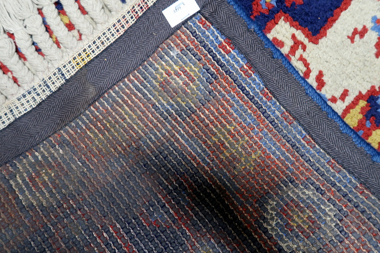 Detailed border showing precision of mid-20th century French craftsmanship with balanced and vibrant composition