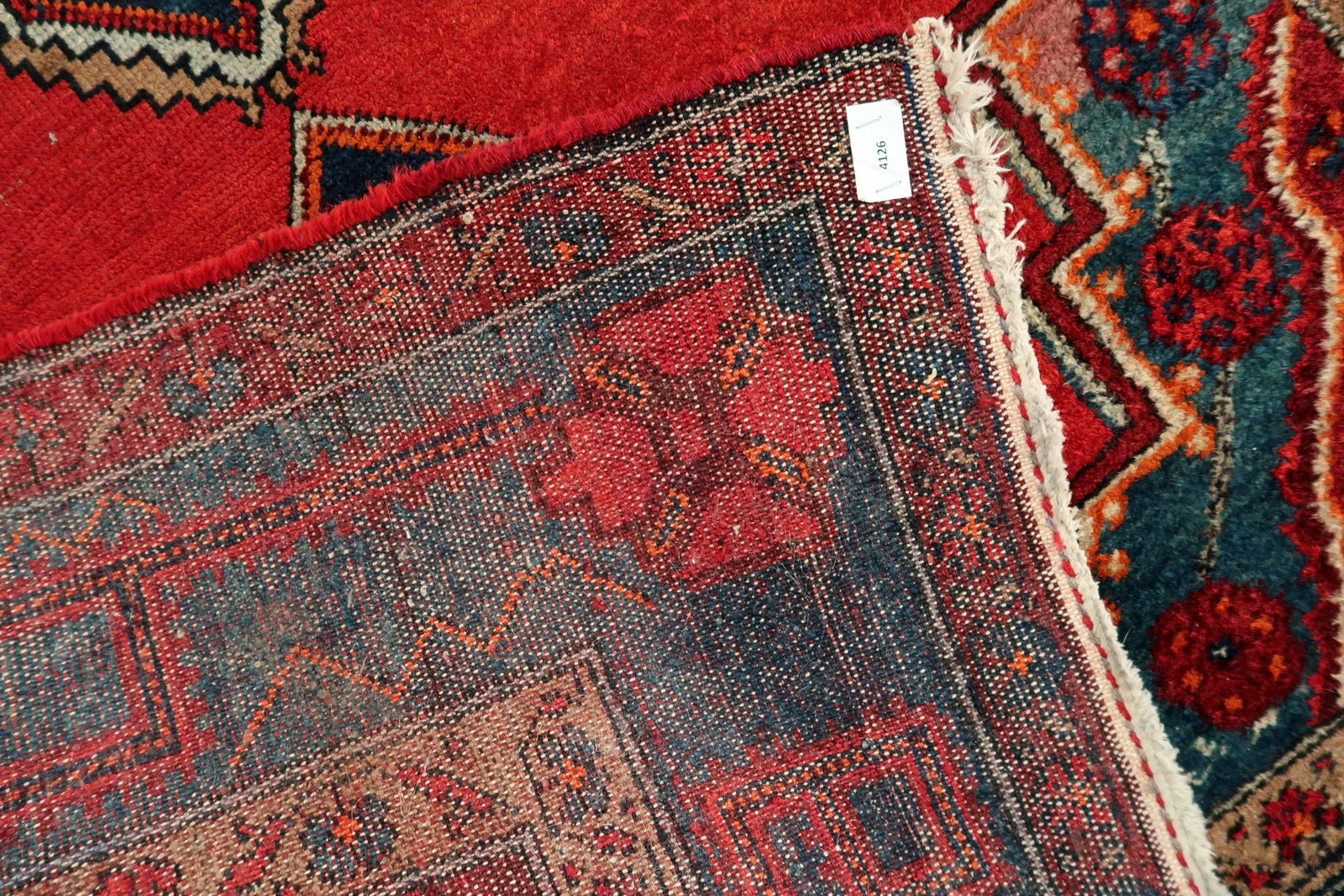 Vintage Persian Malayer rug, medium size wool carpet with balanced layout