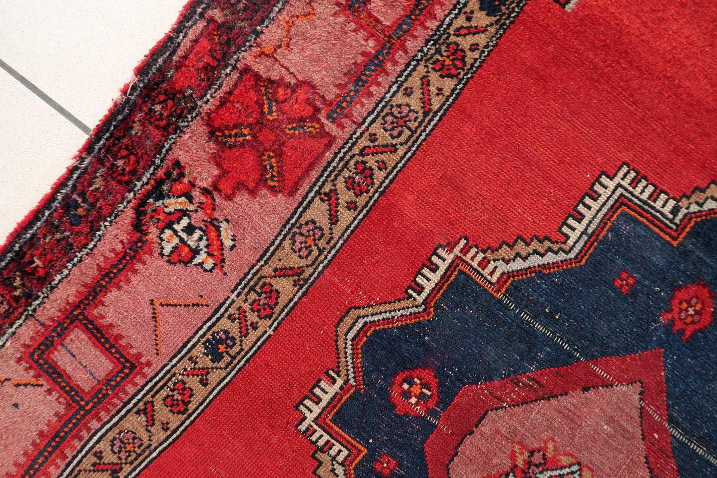 Antique Persian Malayer carpet, elegant wool rug with classic village design
