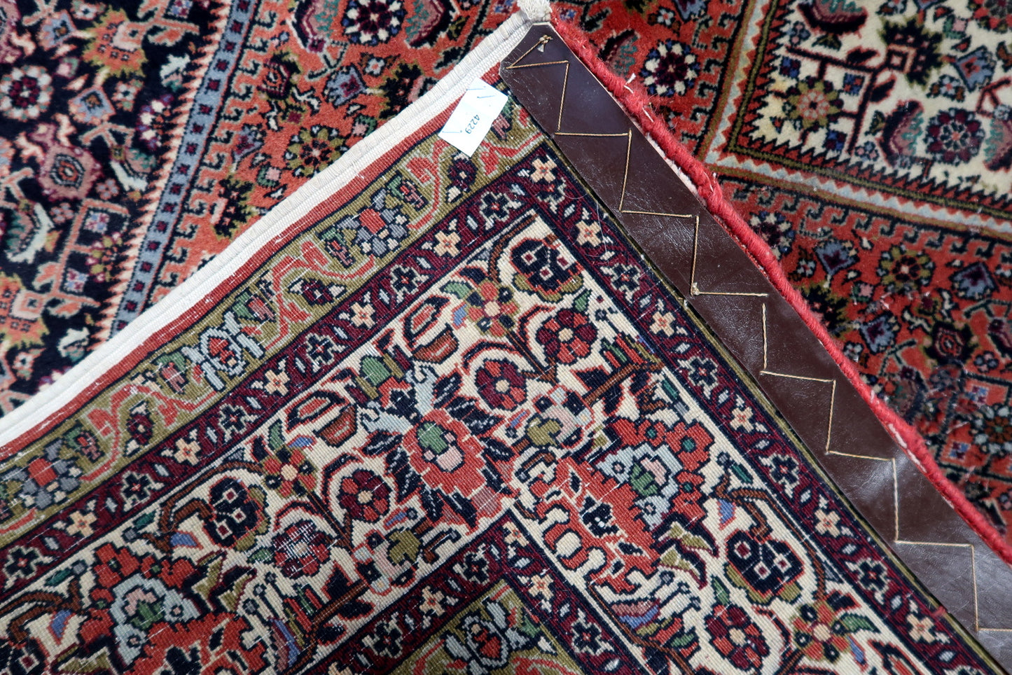 1950s Persian Bidjar rug, good condition, with fringes.

