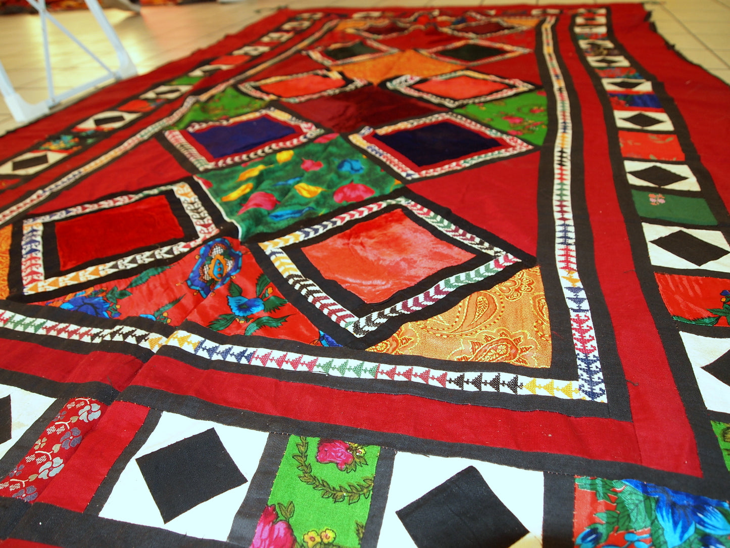 Thin textile construction ideal for wall hanging

