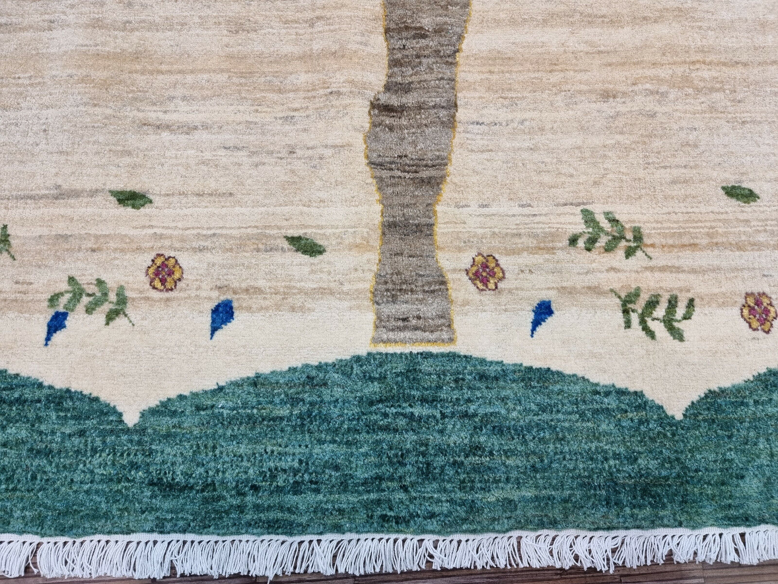 Tree of life centerpiece of the Persian Gabbeh rug

