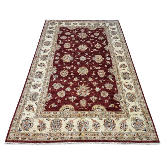 Vintage Afghan Zigler rug in terracotta tones

