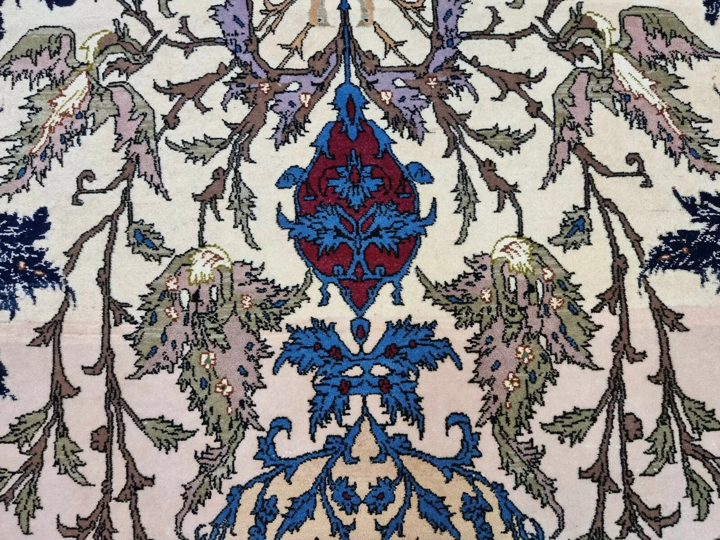Texture shot highlighting the radiant sheen of the silk pile.

