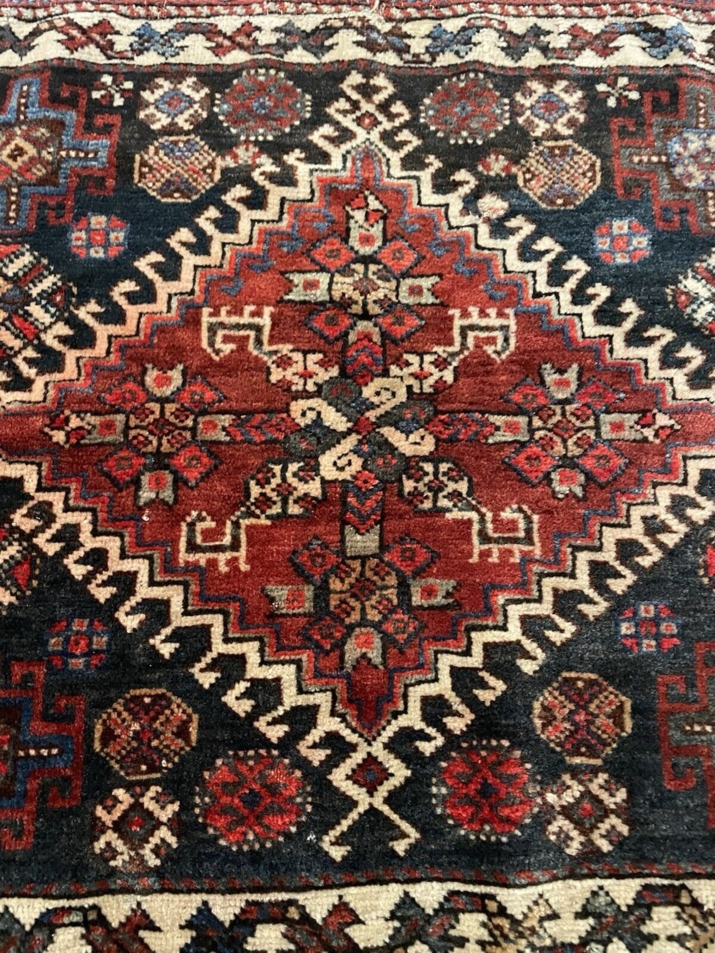 Multiple geometric elements creating visual rhythm

