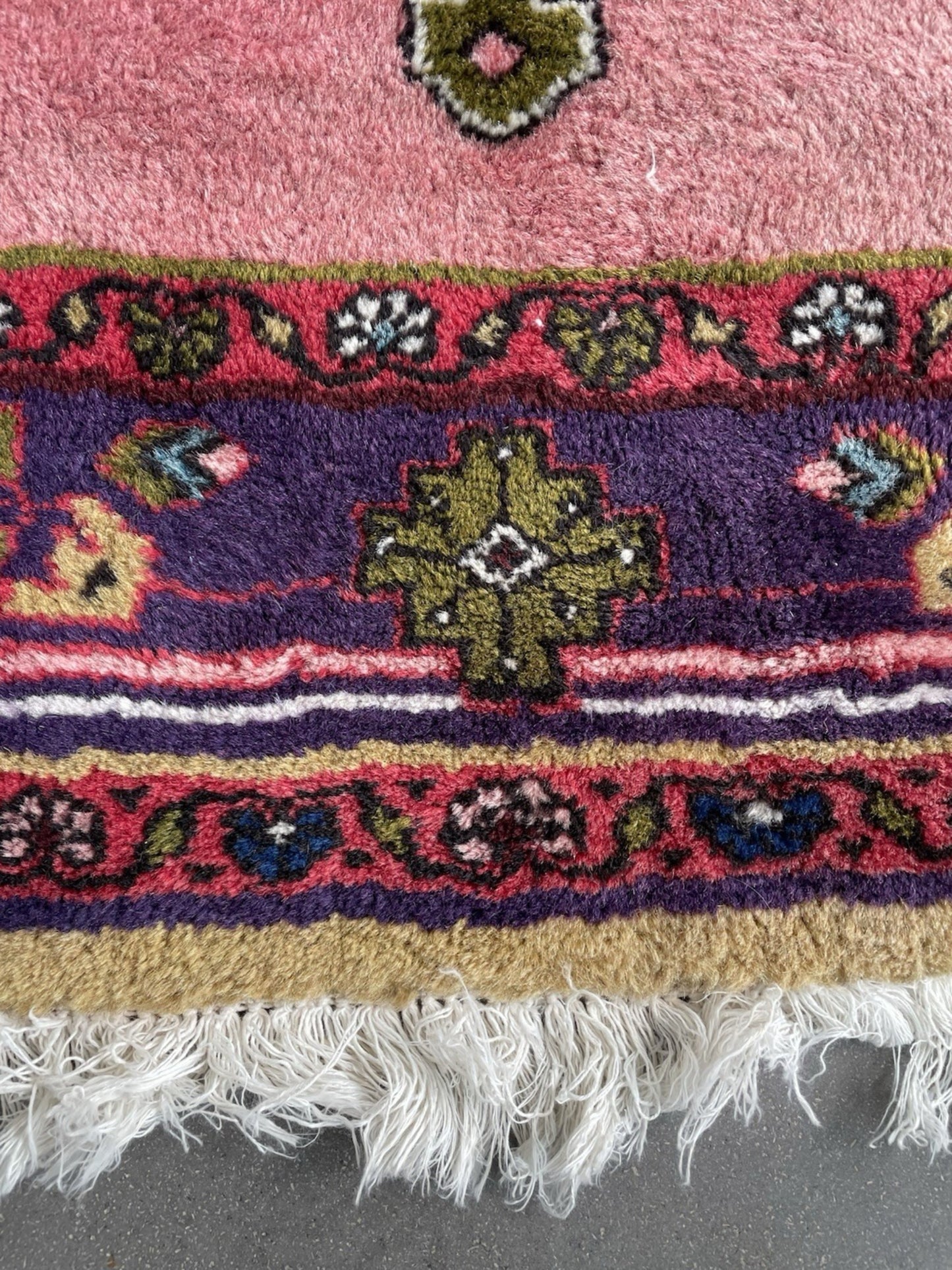 Traditional Hamadan weaving techniques visible

