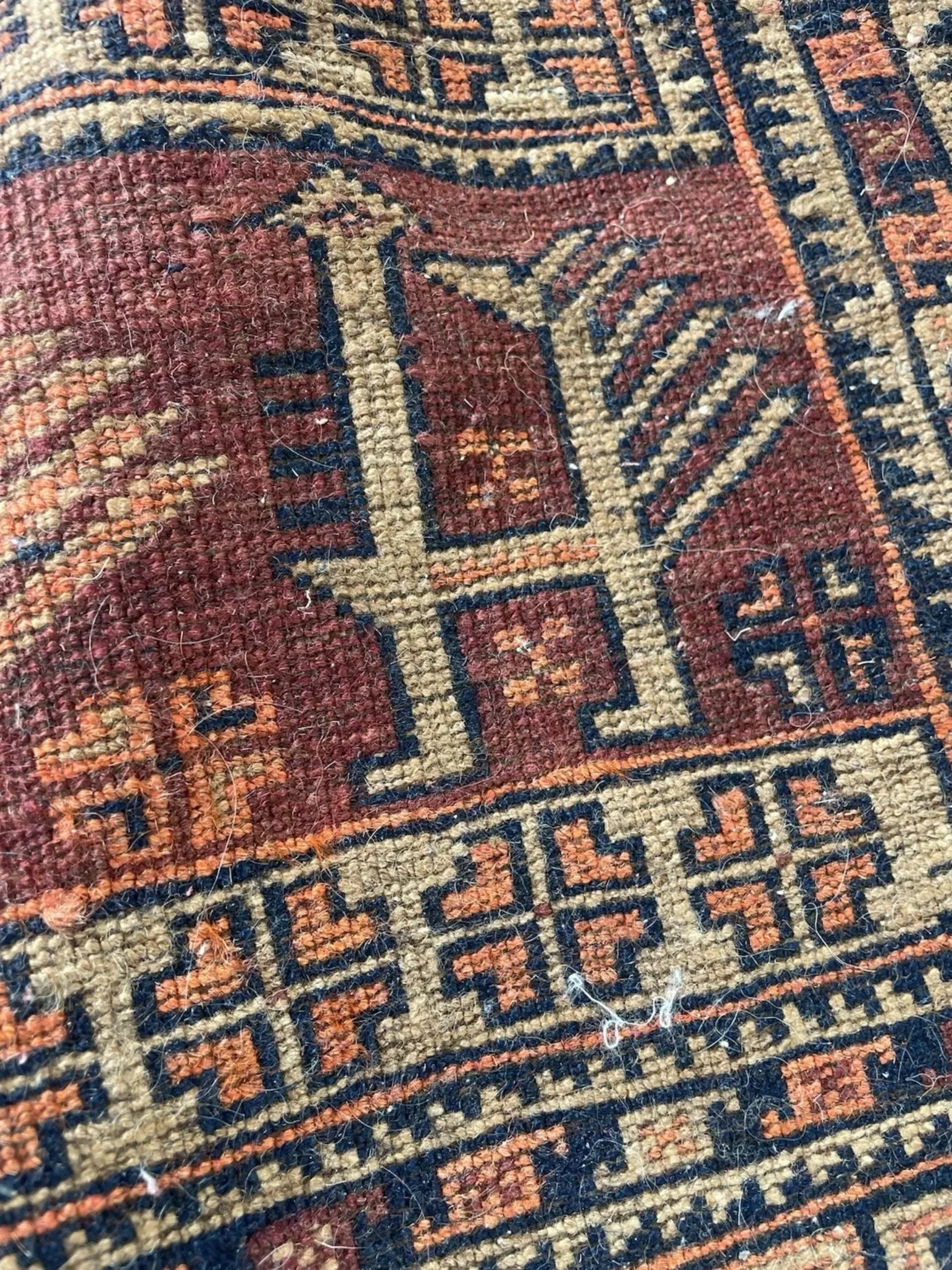 Diagonal angle view of the entire rug highlighting its proportions.

