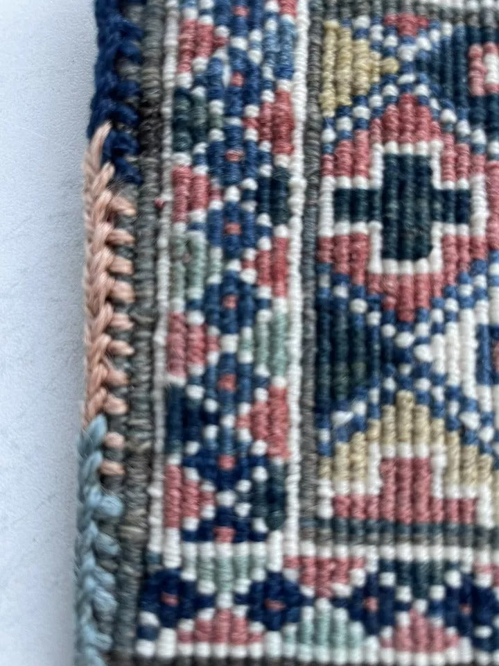 1960s Persian Gashkai Double Bag with Geometric Patterns
