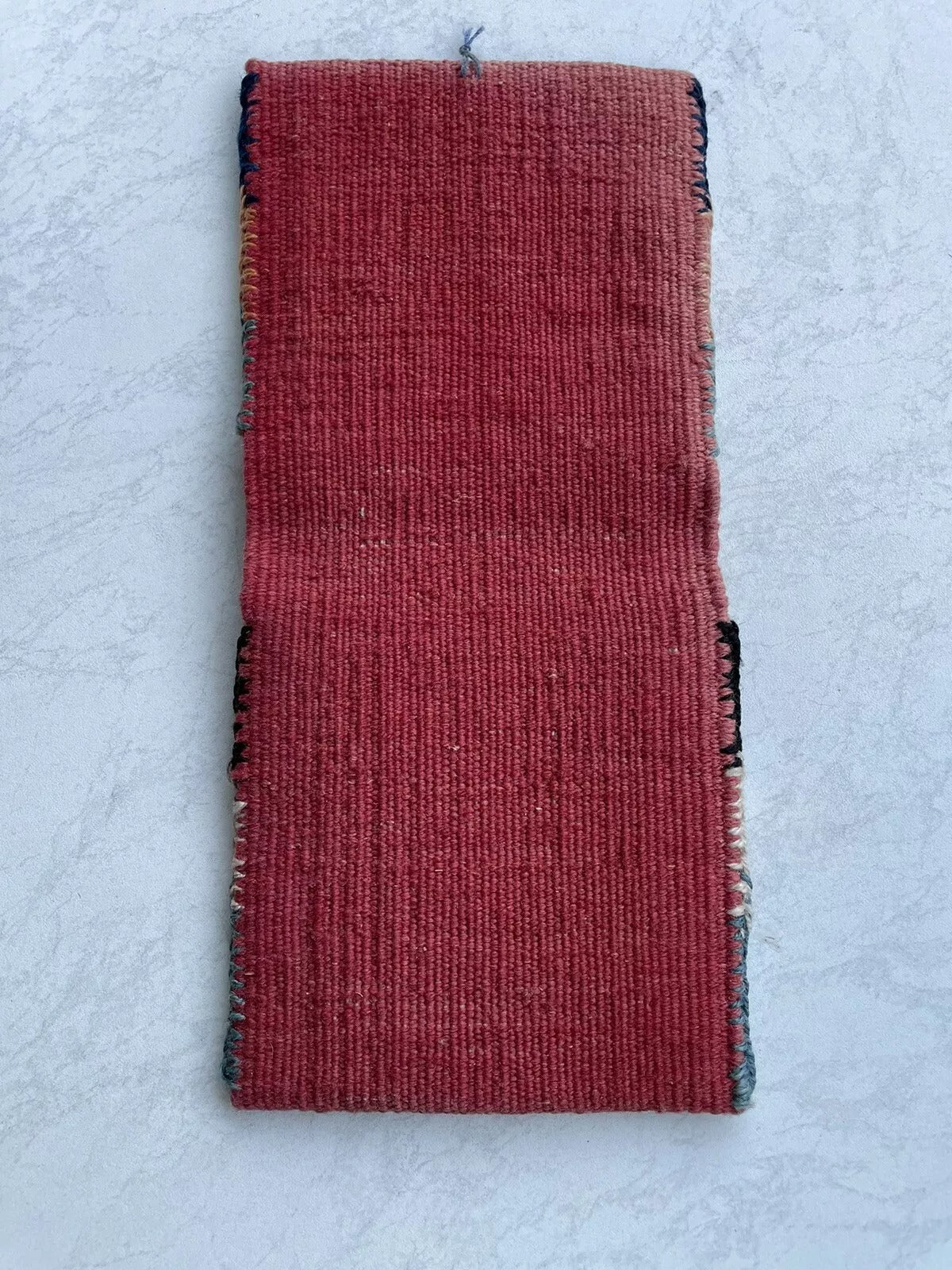 Persian Textile Pouch with Cross and Diamond Motifs
