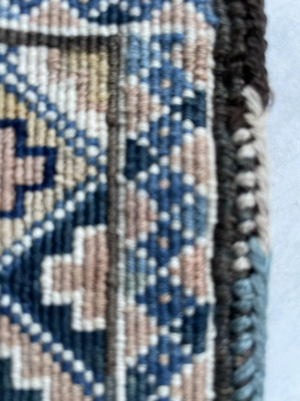Nomadic Persian Gashkai Wool Pouch with Vibrant Colors
