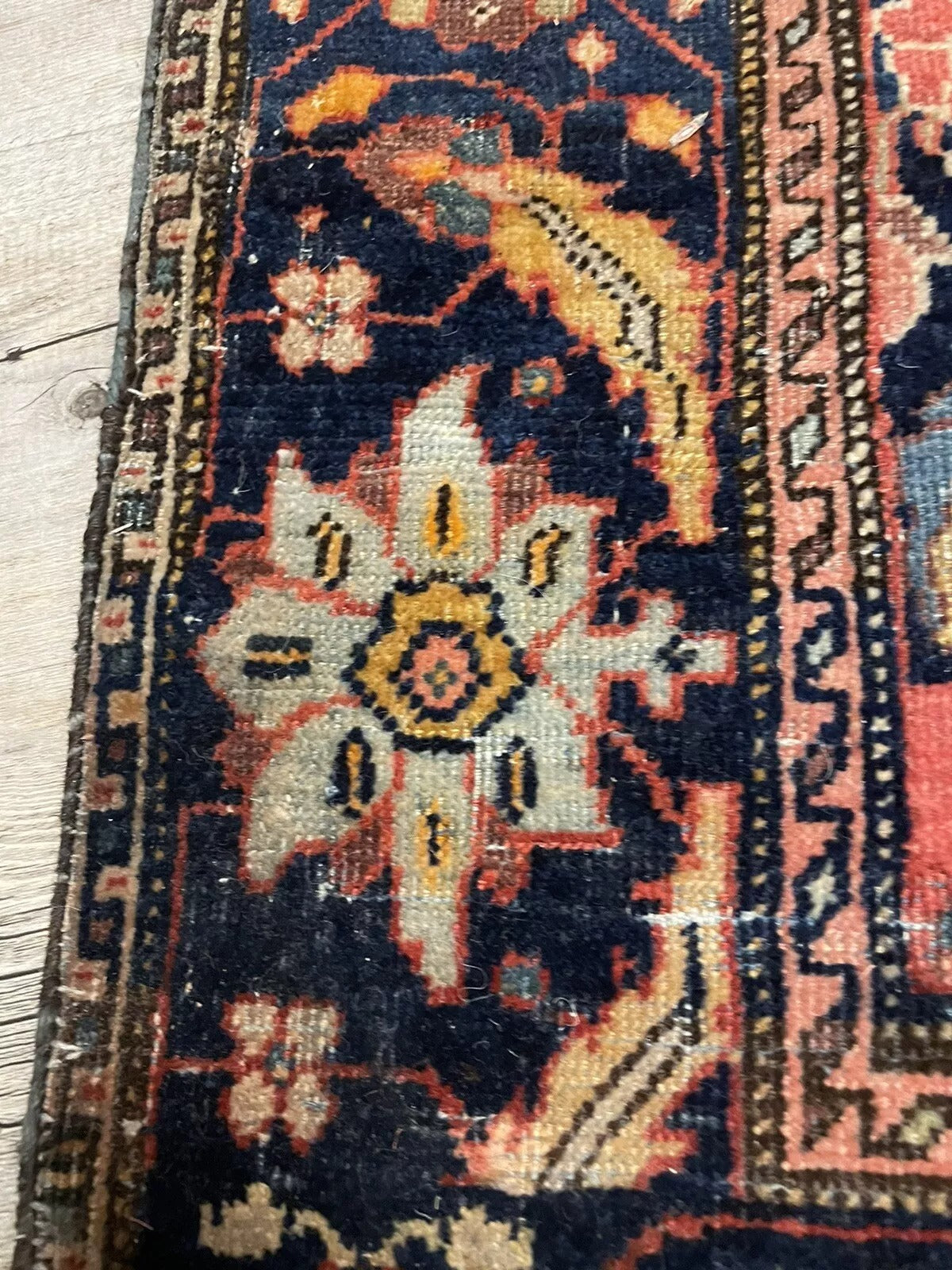 Antique Oriental rug, perfect for collectors and designers
